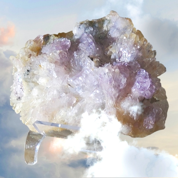 Rare gorgeous natural Lavender amethyst flower cluster - Picture 2 of 15